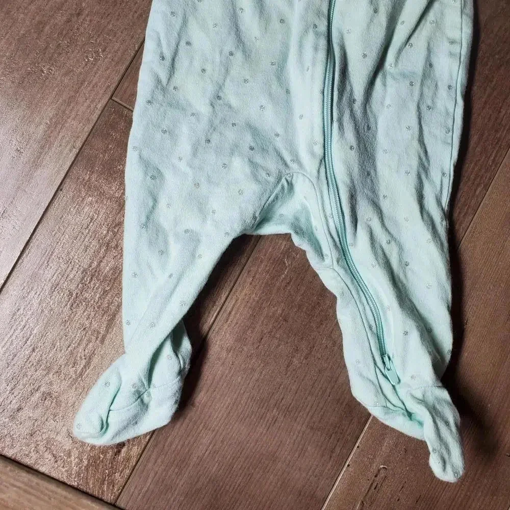 Just One You by Carter's Baby Girls Bodysuit Sleeper PJs Size 3M Mint Green